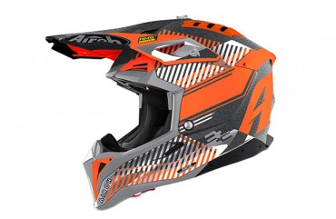 Casca Airoh Aviator 3 Wave Orange Matt