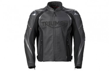 Geaca moto piele triplu perforata Triumph